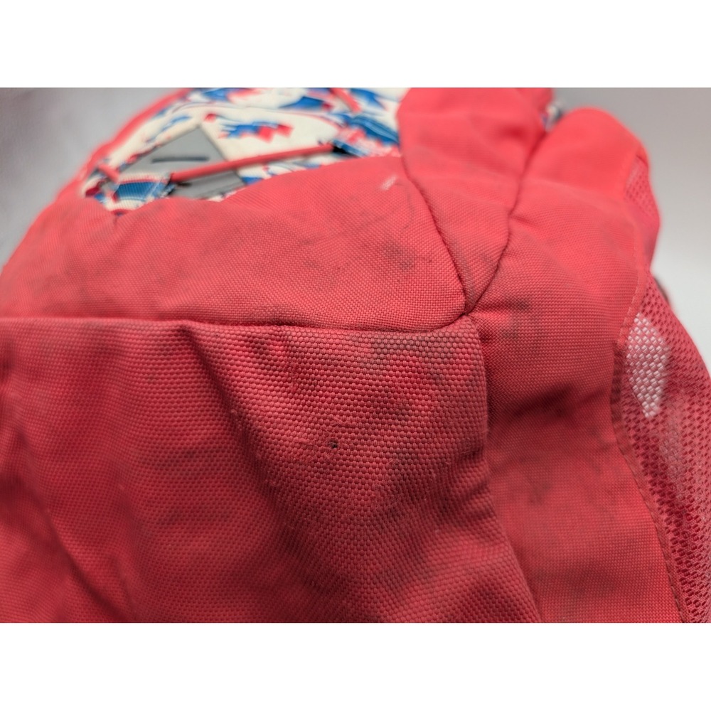 The North Face Jester Backpack Red Blue White Glitch Print Geometric Daypack - Picture 6 of 12